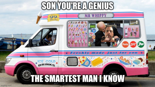 Bidens ice cream van