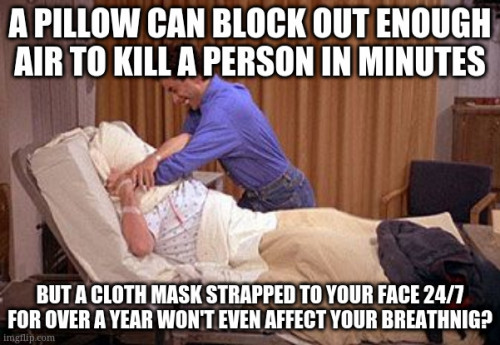 Cloth mask vs pillow