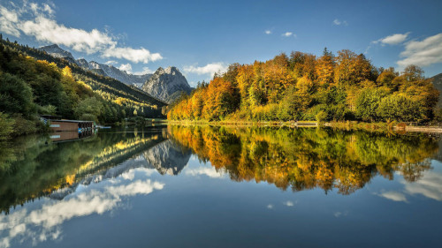 Mountains and water nature