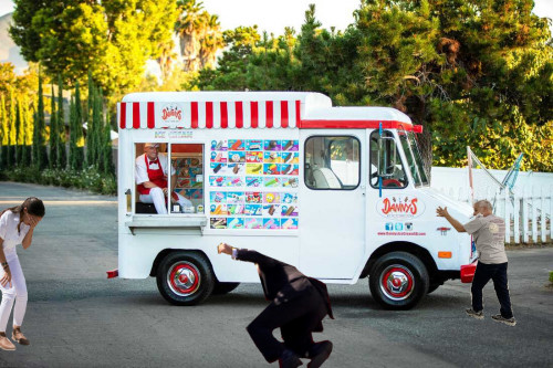 Biden chasing ice cream truck