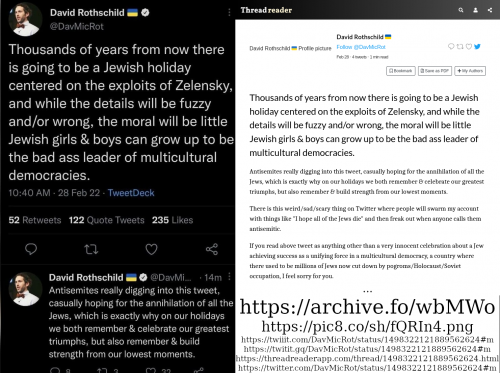 twitter david rothschild zalensky antisemitism