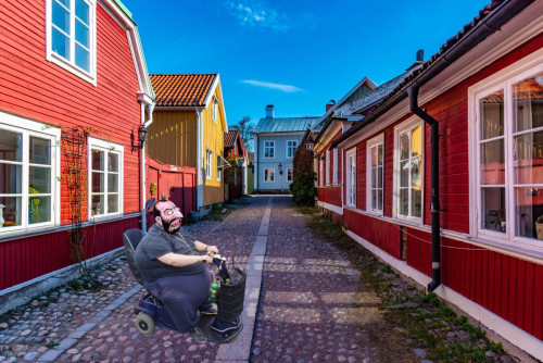 Swedish homes with jew scooter